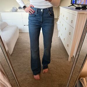 Citizens Of Humanity Dark Blue Straight Leg Jeans